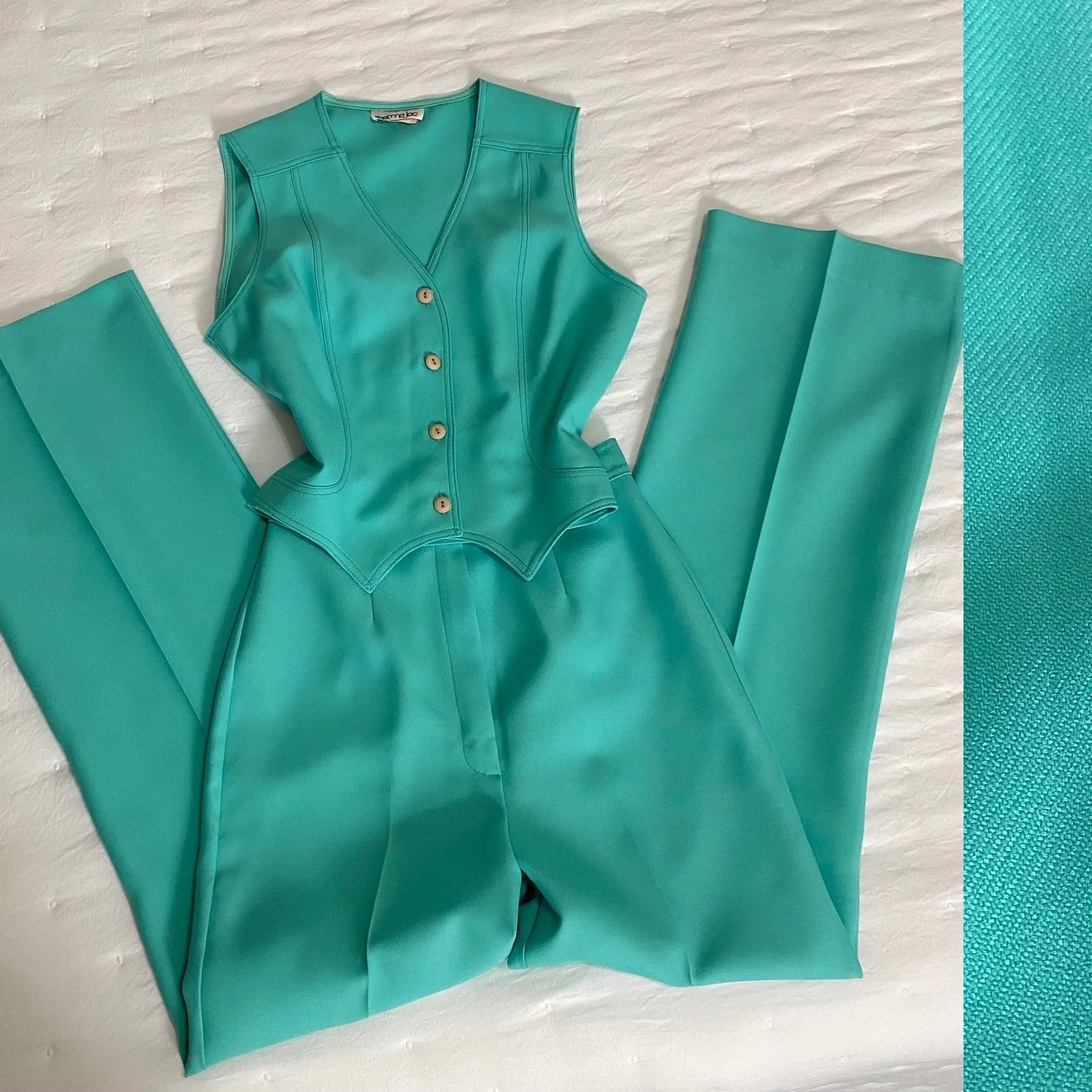 70s 2PC, Sharp Vest Suit (XS, 25” waist)