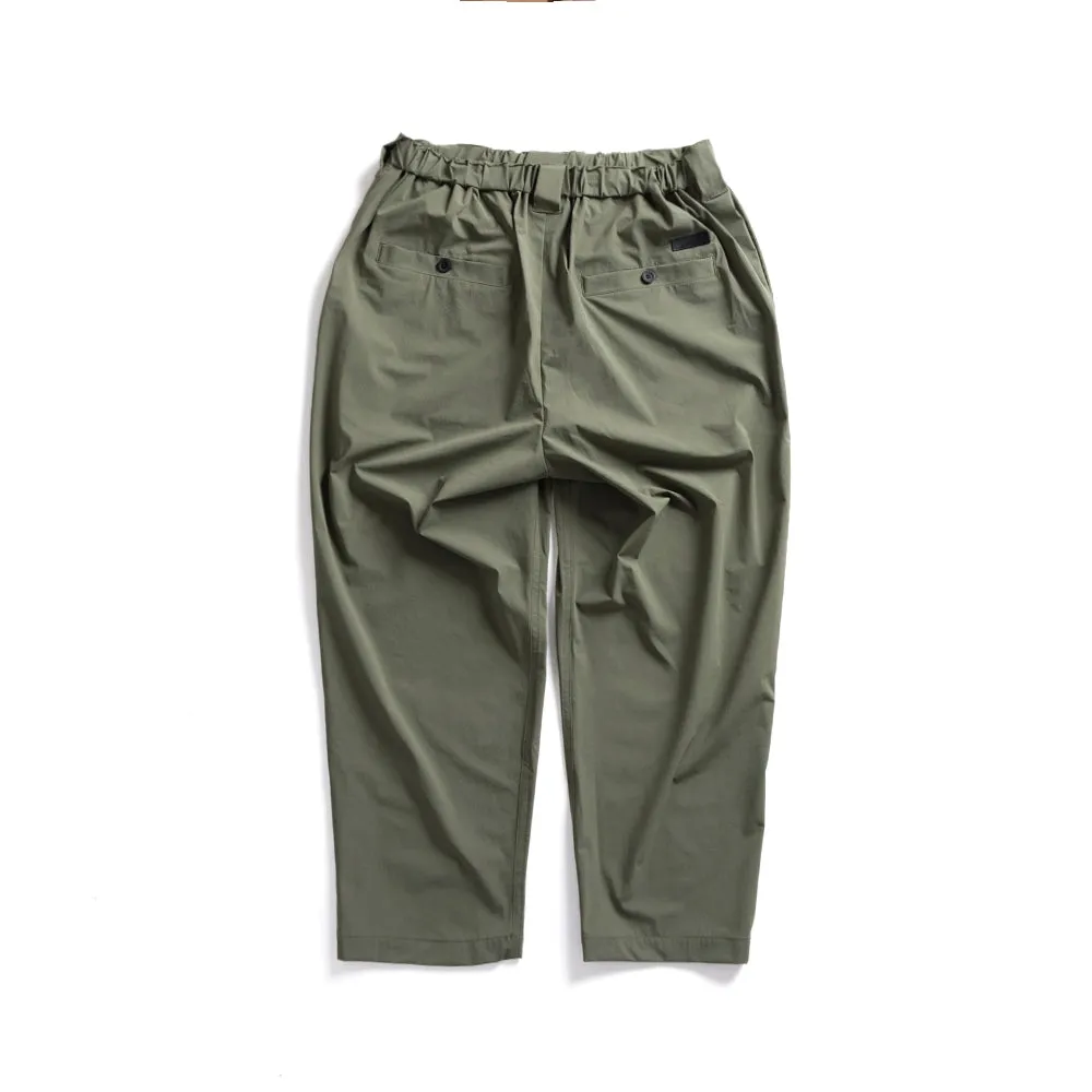 Ankle-cut Wide Easy PANTS | CORDURA | Green