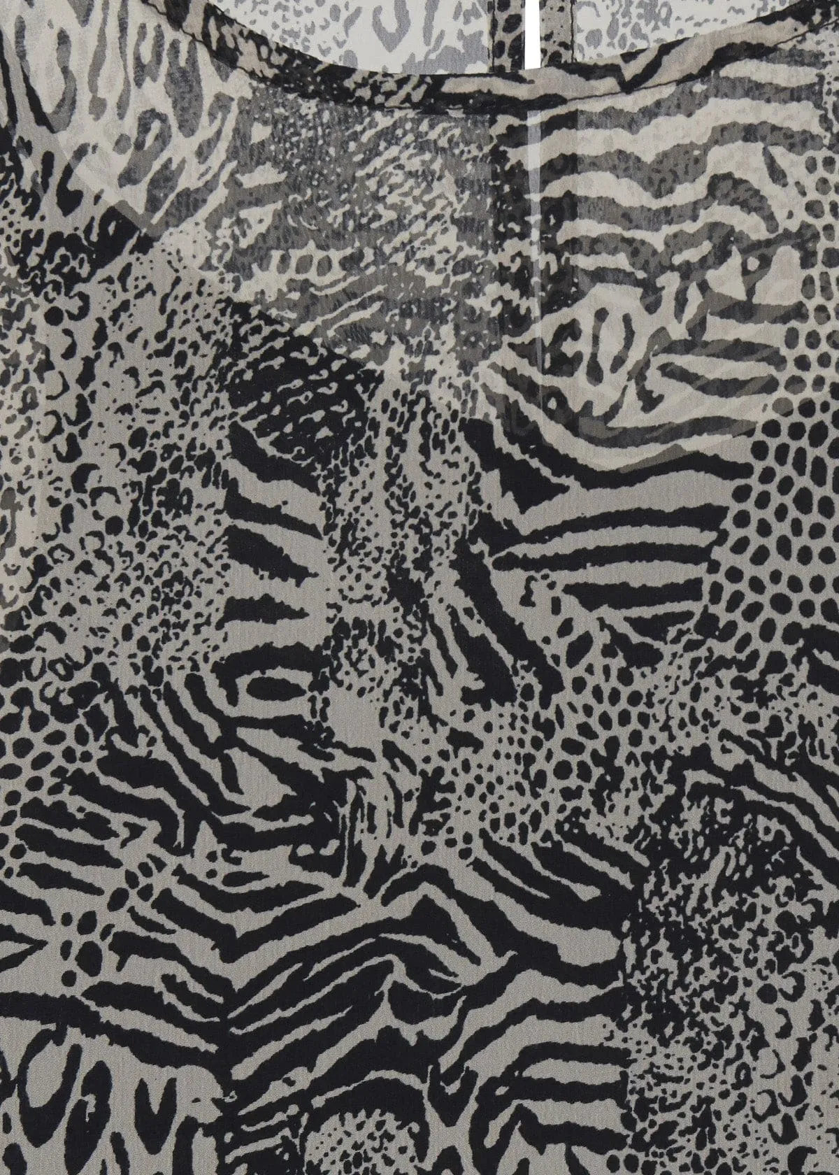 Assip Animal Print Blouse - Oxford Tan