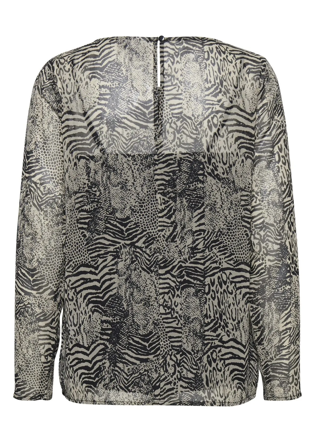 Assip Animal Print Blouse - Oxford Tan
