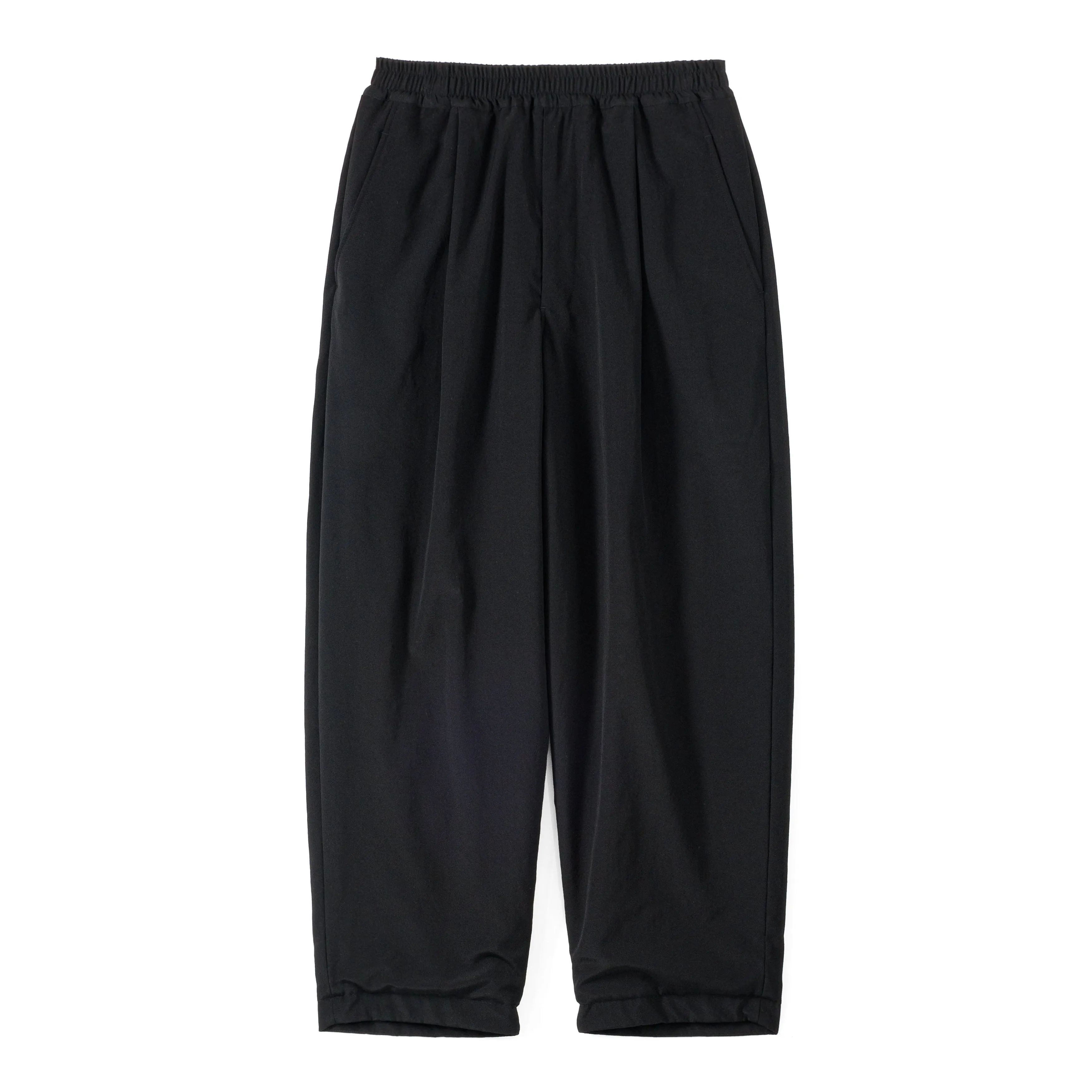 Boiled Wool Wide Easy Pants