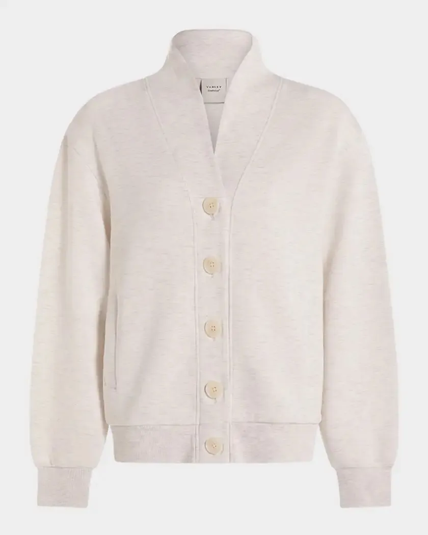Celeste Button Through Sweat in Ivory