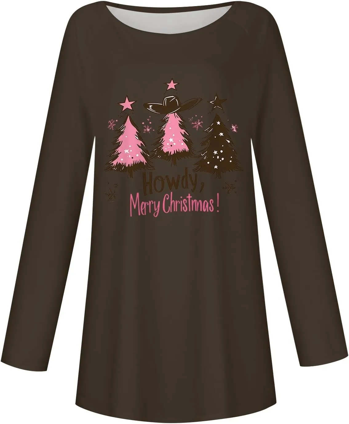 Christmas Sweatshirt for Women 2024 Funny Plus Size Print Sweatshirts Crewneck Long Sleeve Xmas Holiday Vacation Tops
