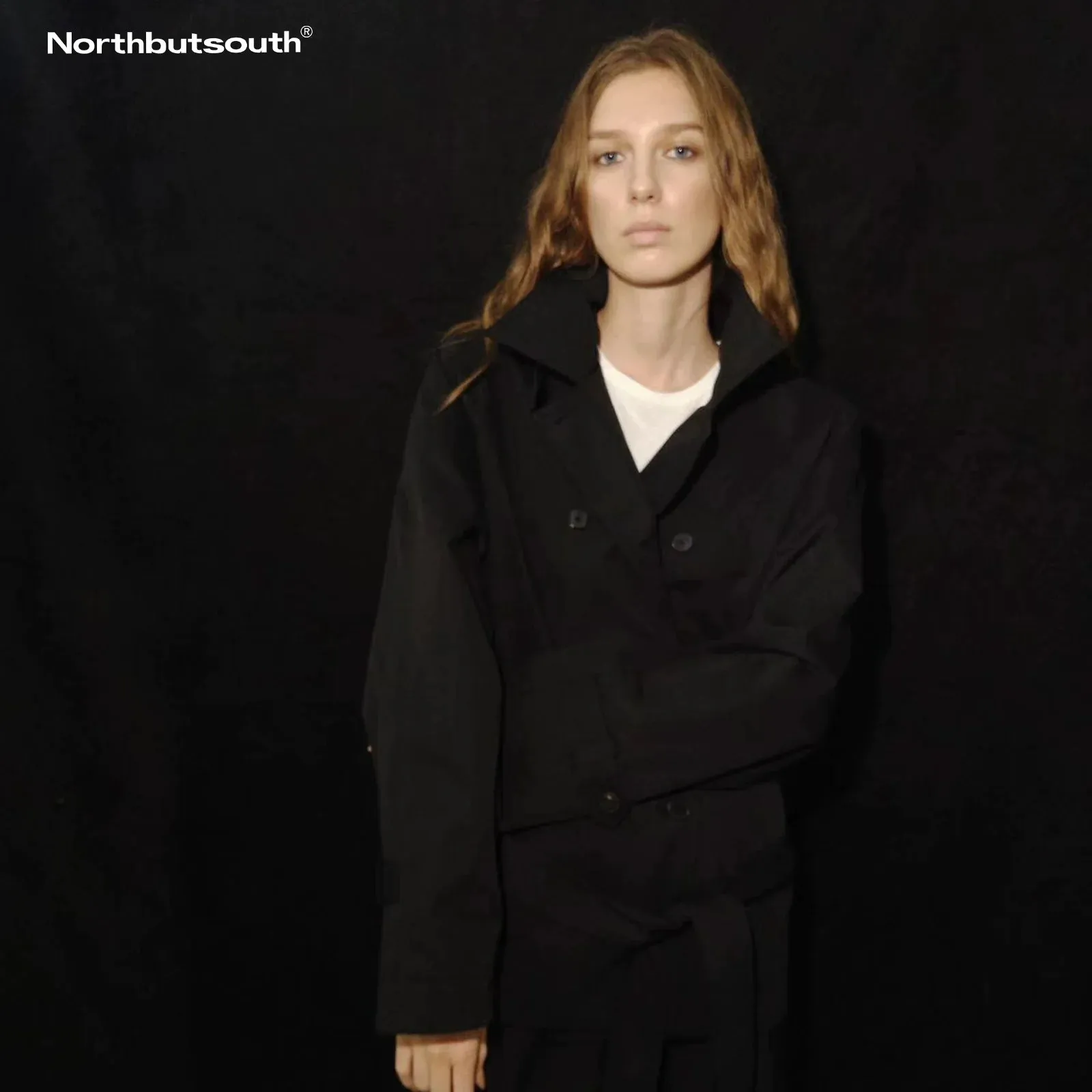 Classic Double-Breasted Short Coat