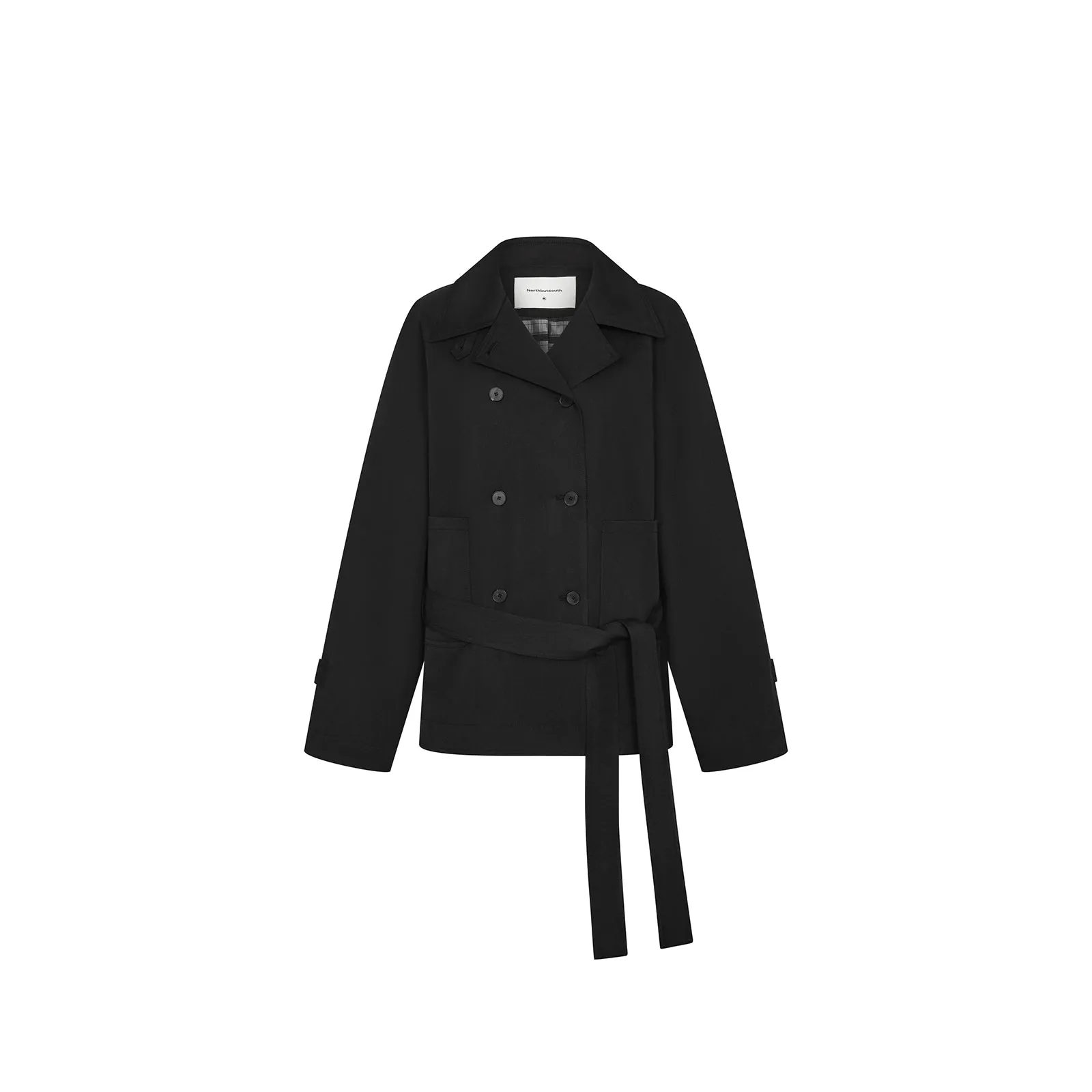 Classic Double-Breasted Short Coat