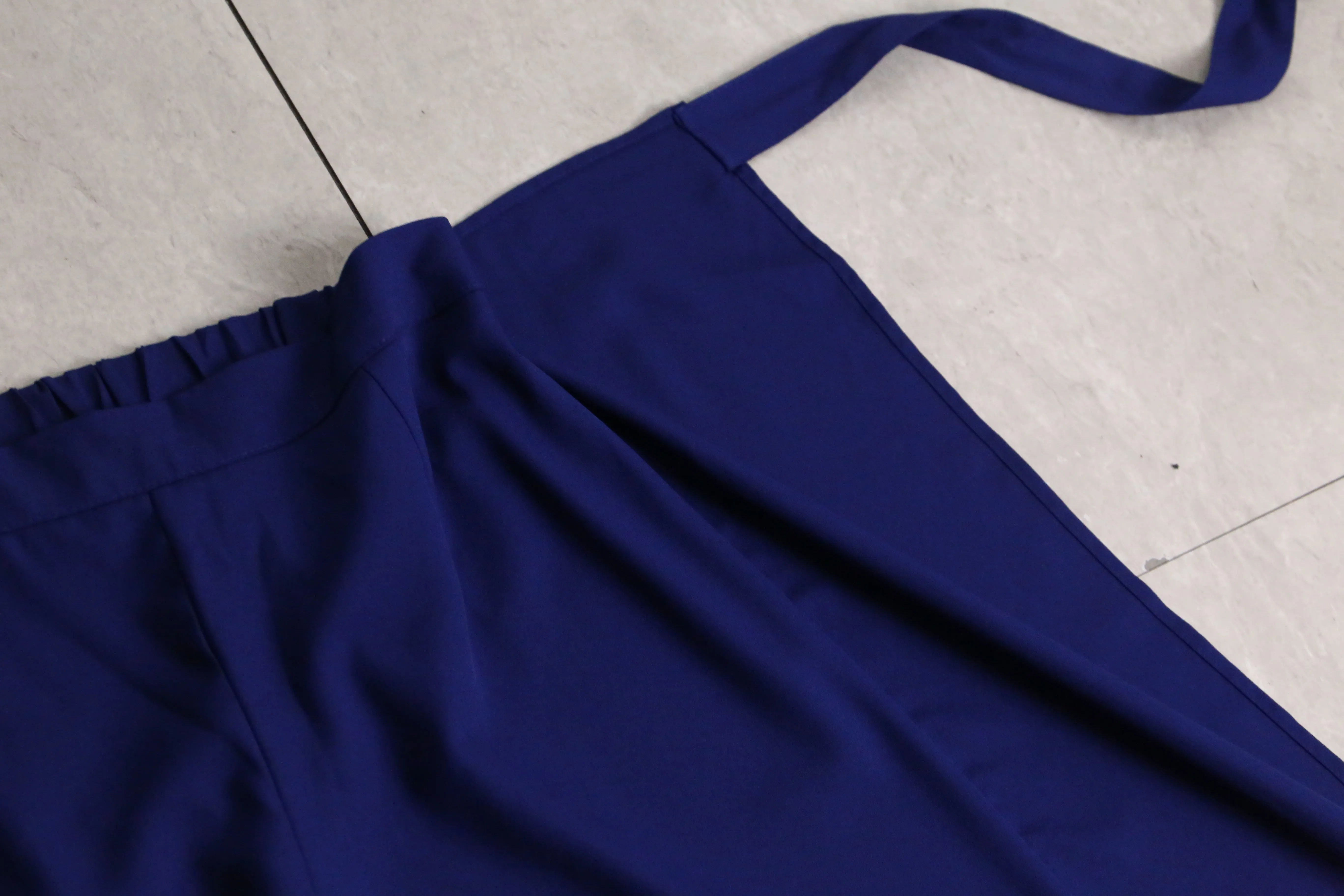 dark blue wide easy pants