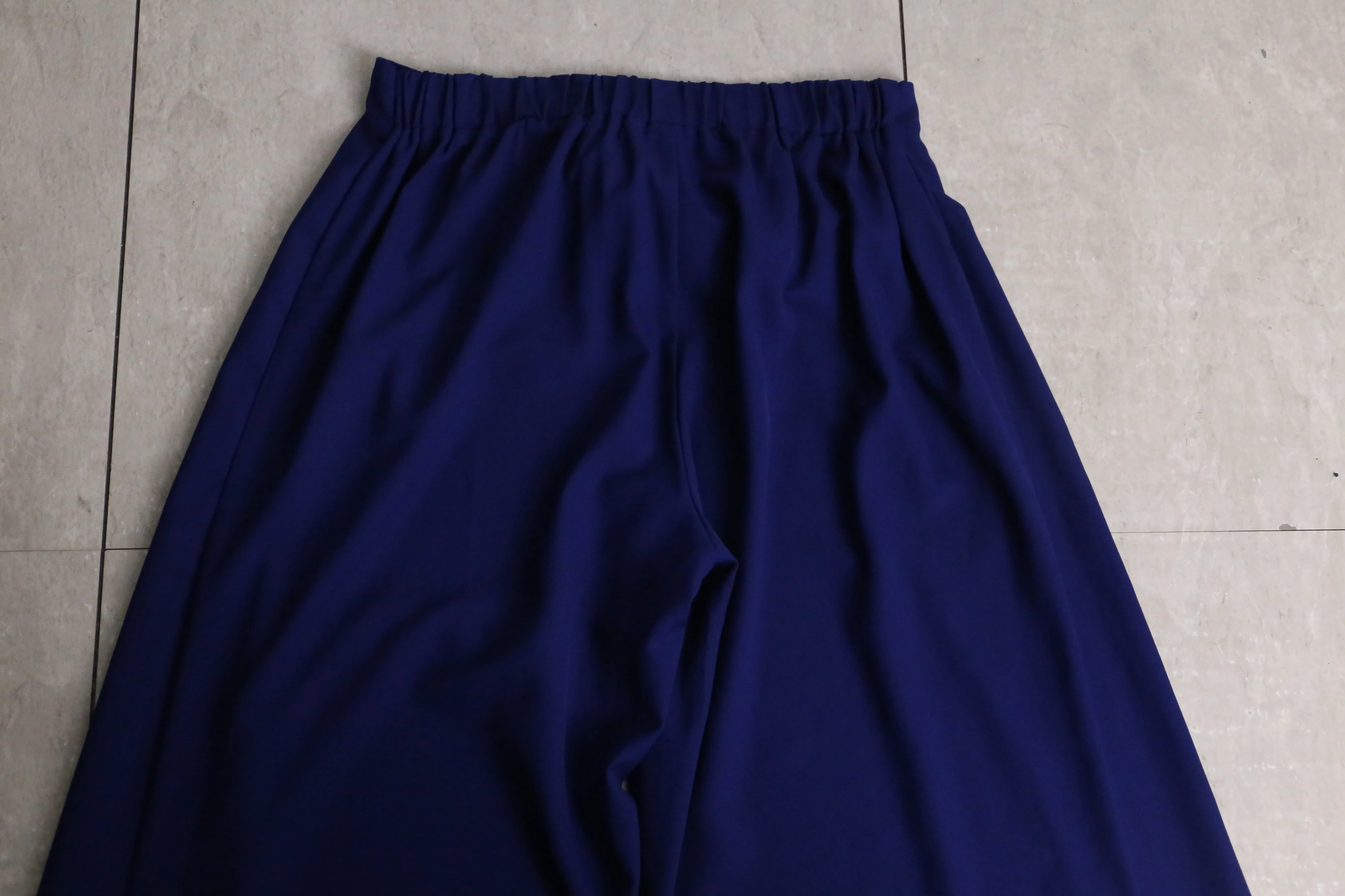 dark blue wide easy pants