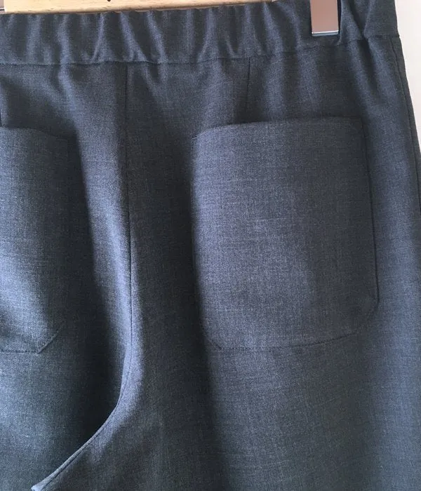DIGAWEL/SLIM EASY PANTS (C.GRAY)