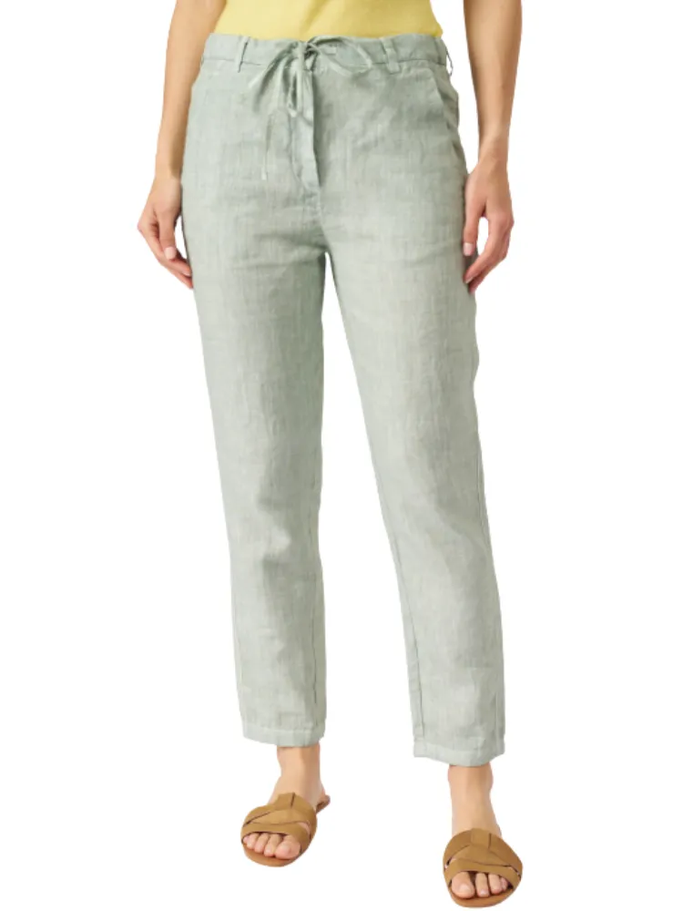 Drawstring 3/4 Tapered Pants  GREEN