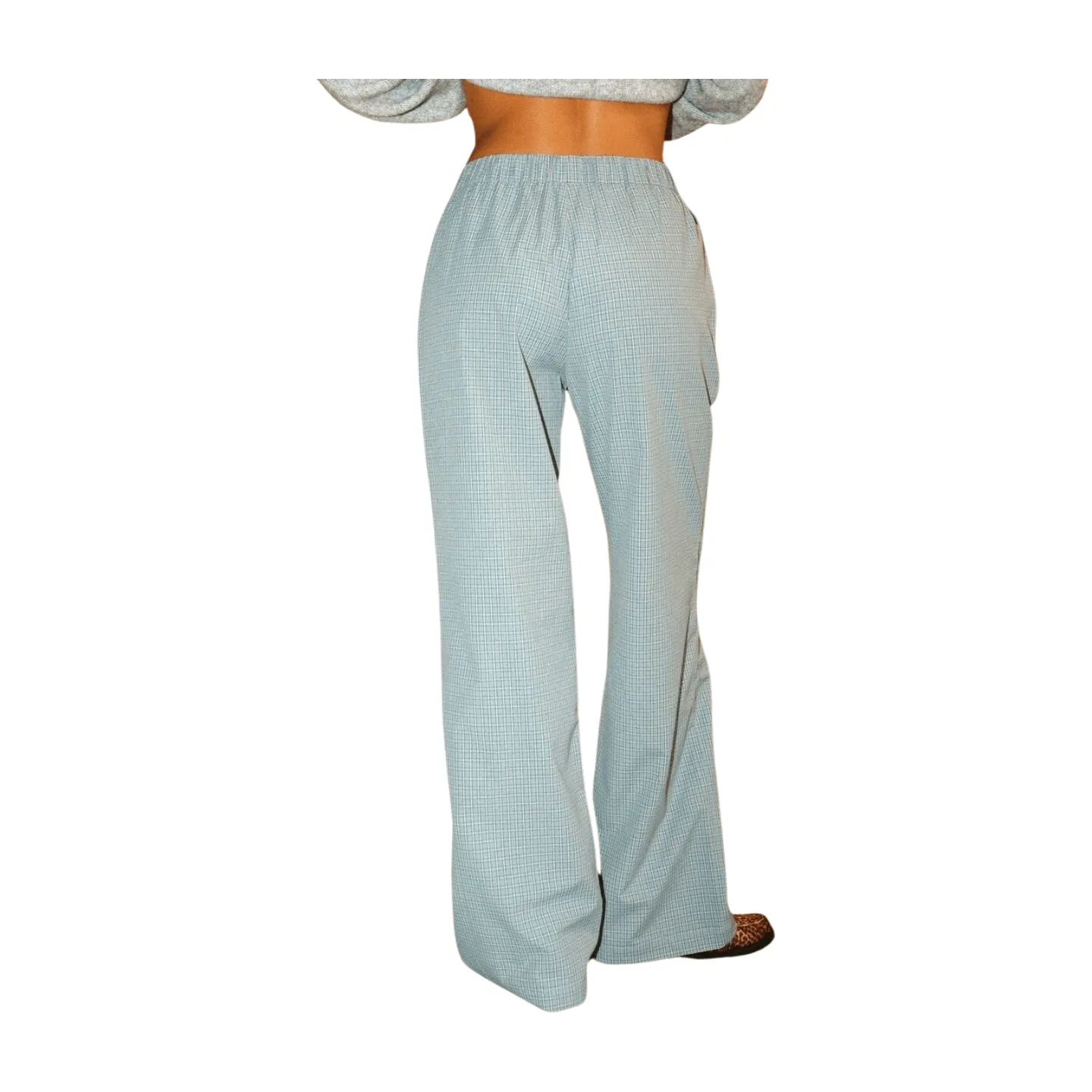 Easy Plaid Lounge Pants - Blue