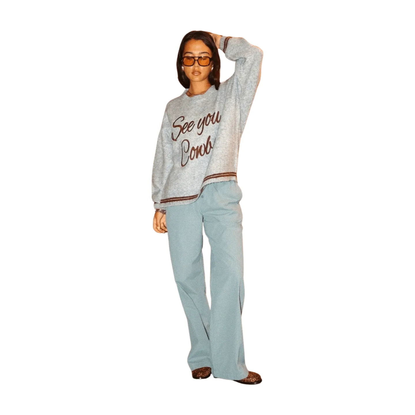 Easy Plaid Lounge Pants - Blue