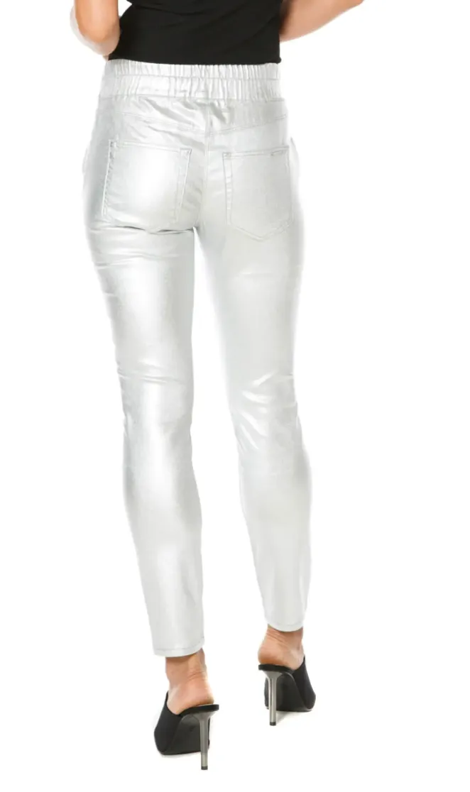 Easy Skinny Pant (Silver Foil)