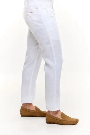 EDEN WHITE LINEN PANT