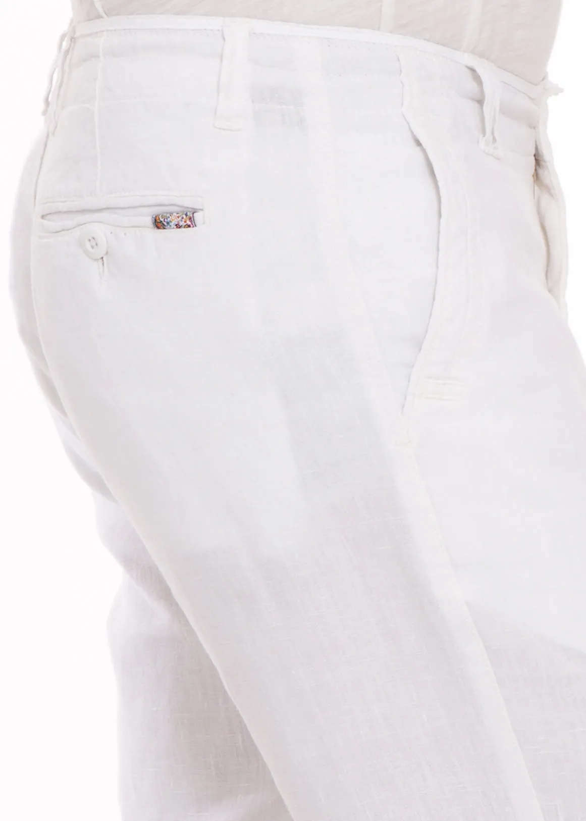 EDEN WHITE LINEN PANT