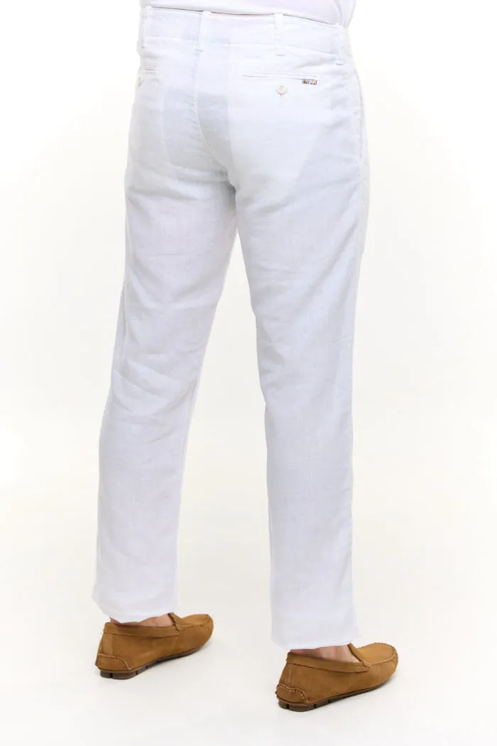 EDEN WHITE LINEN PANT