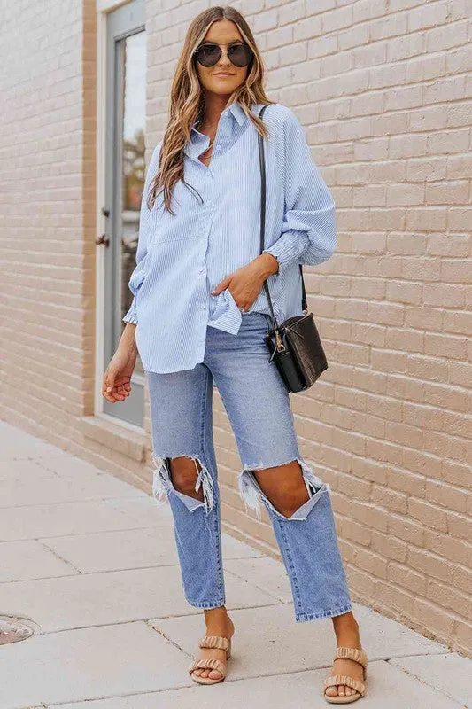 Fernanda Lantern Sleeve Shirt NEW