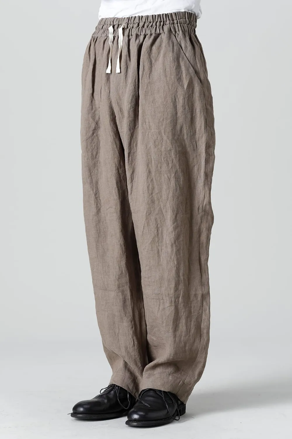 French Linen Easy Pants Khaki