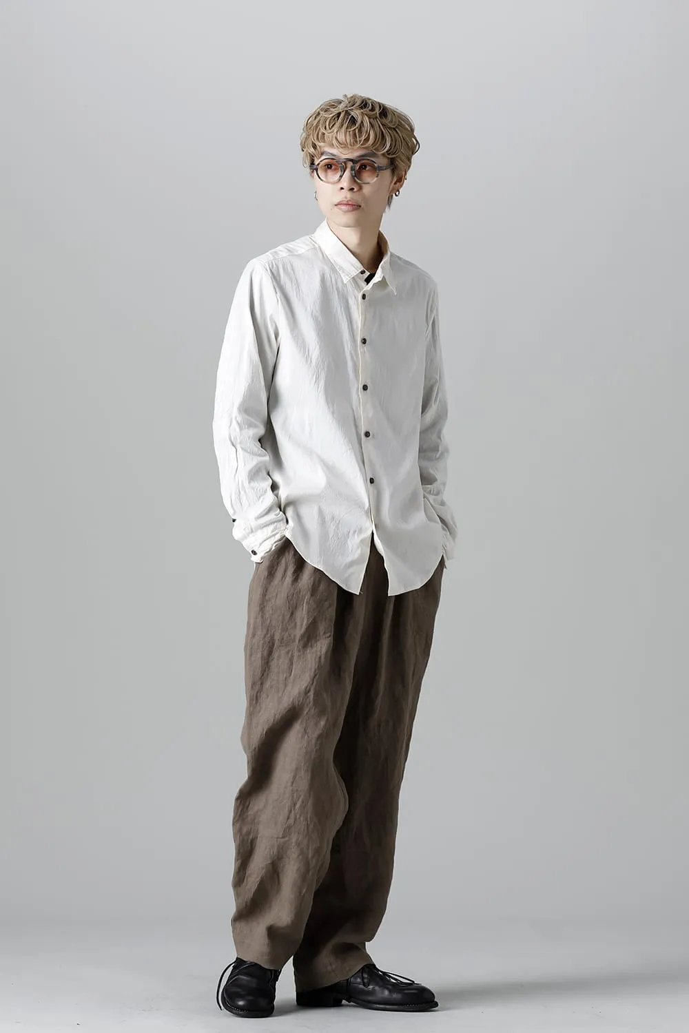 French Linen Easy Pants Khaki