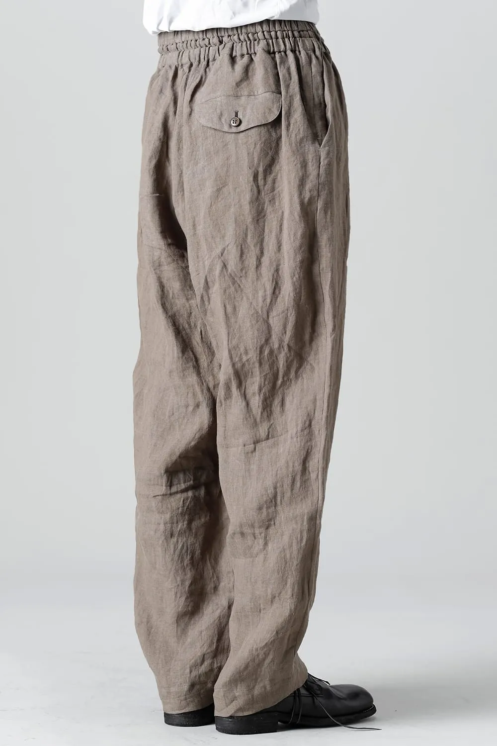 French Linen Easy Pants Khaki