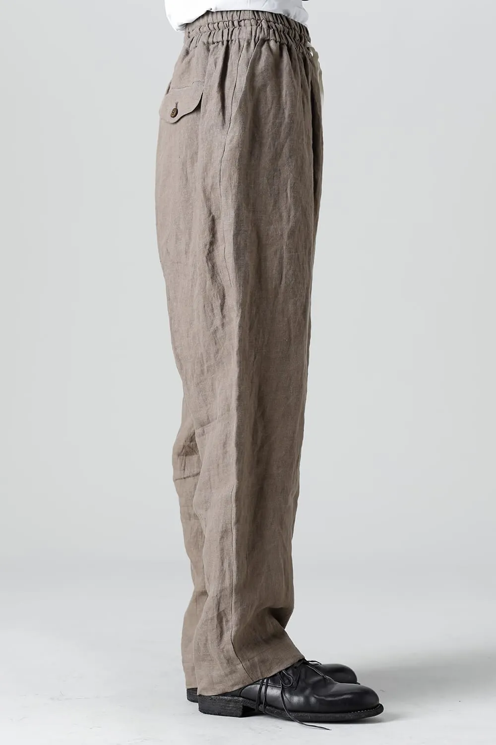 French Linen Easy Pants Khaki