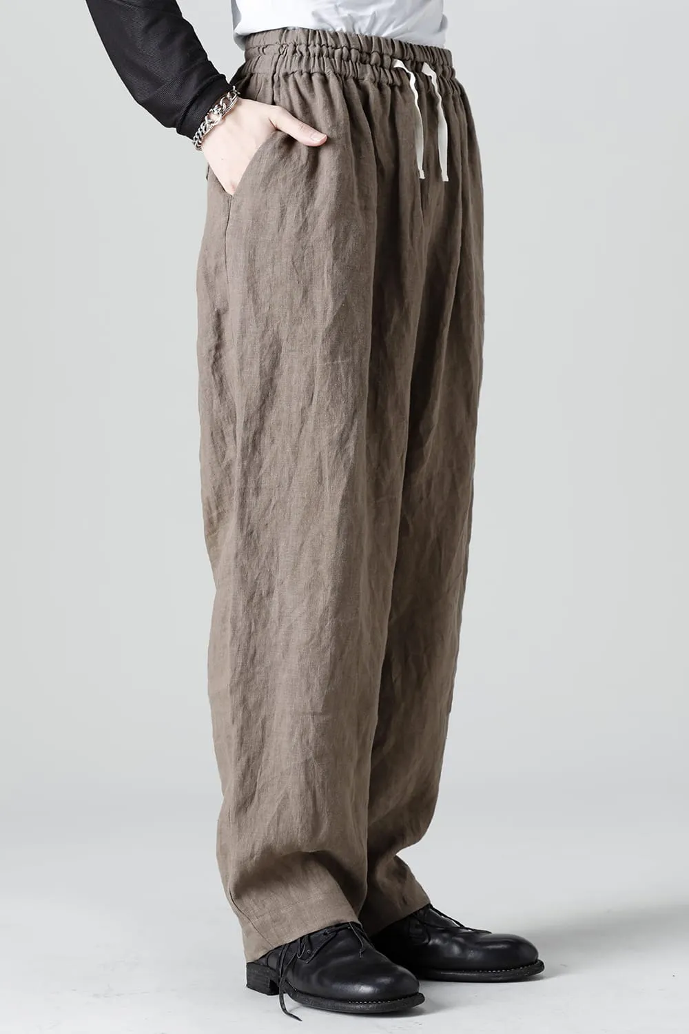 French Linen Easy Pants Khaki