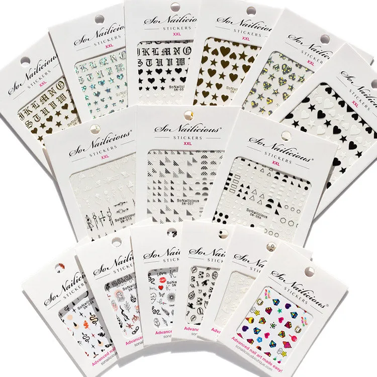 Geometric Nail Stickers - 006 XXL
