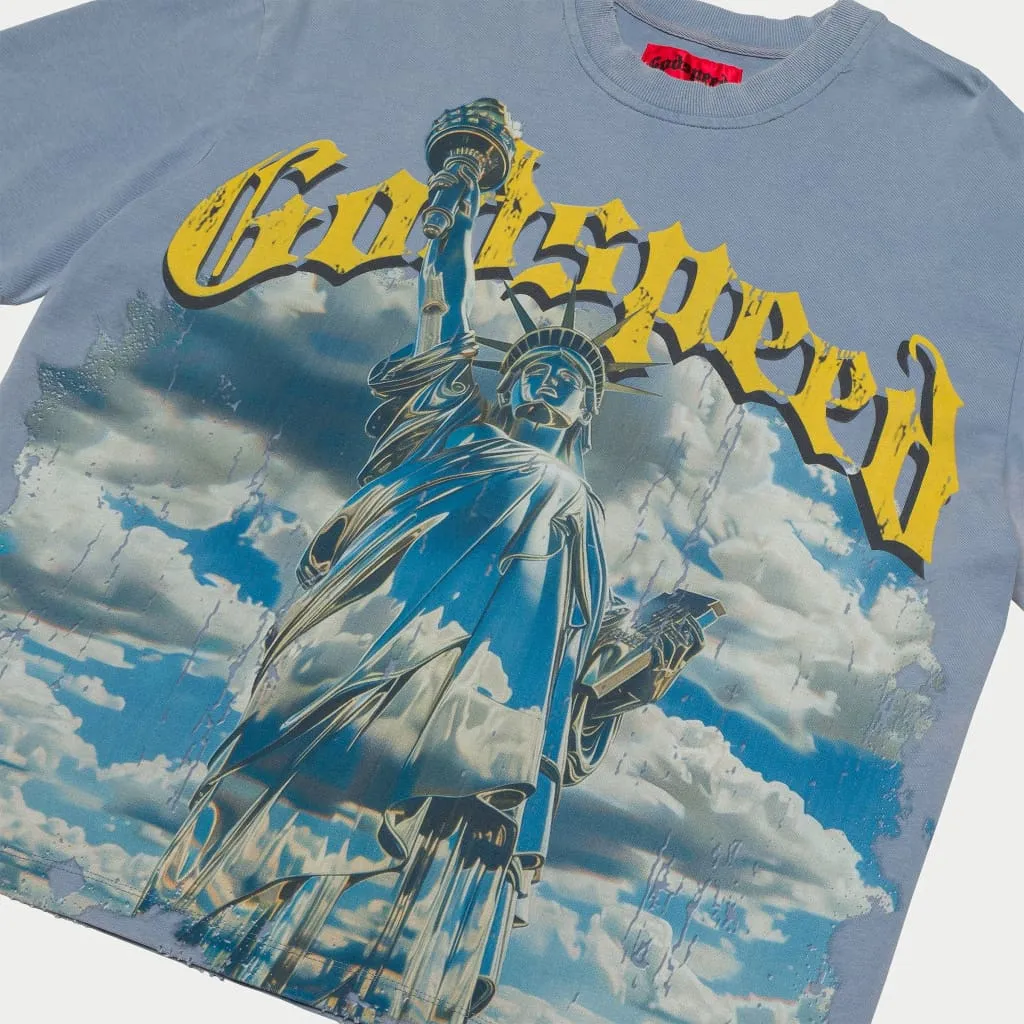 Godspeed - Chrome Liberty T-Shirt (Sky blue)