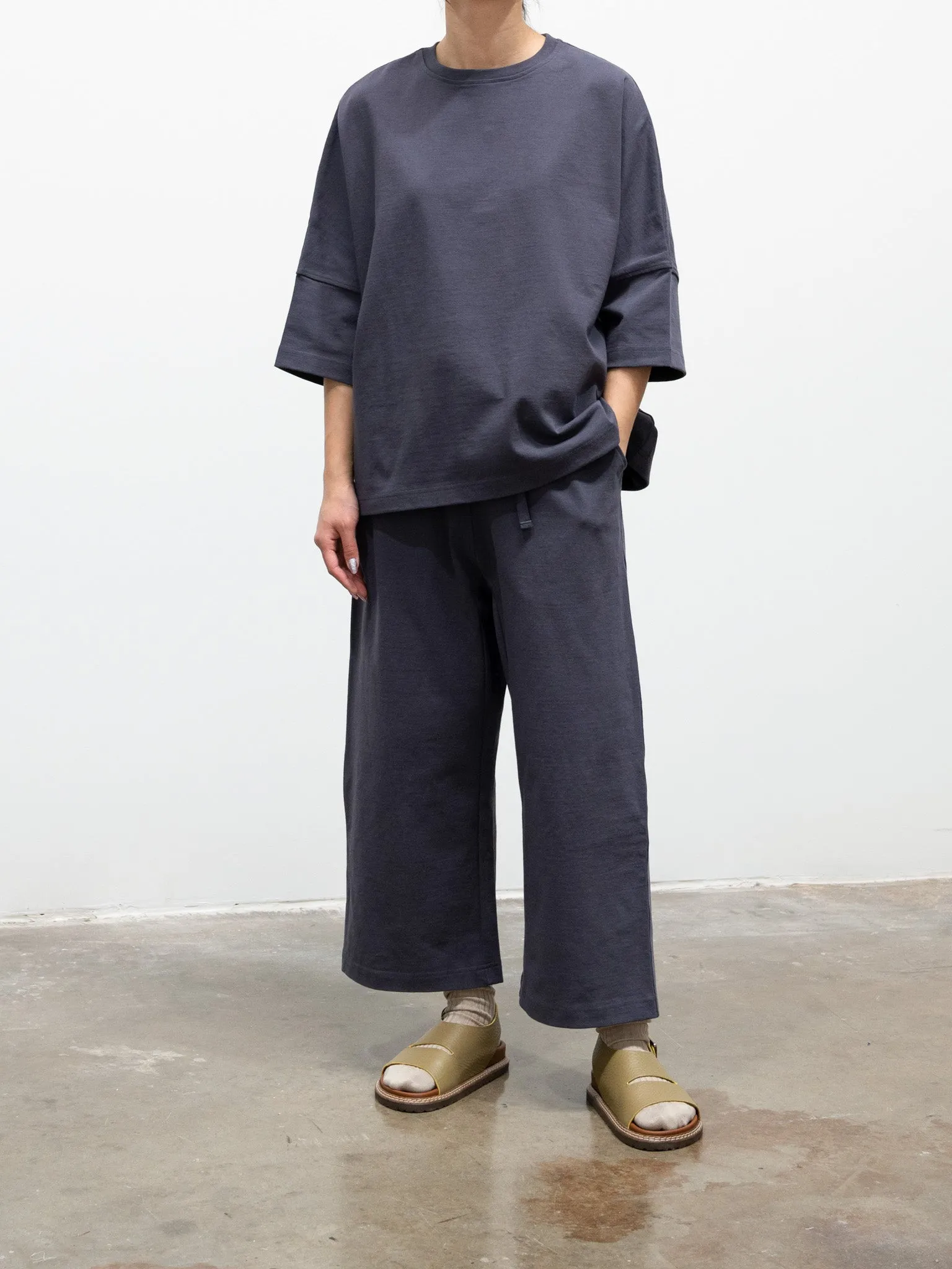 Heavy Jersey Easy Pants - Charcoal