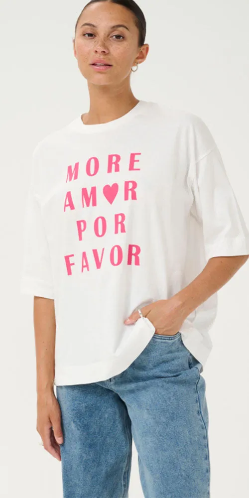 Kaffe More Amor Tee