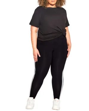 Kendall Colorblock Legging | Black/ Sapphire
