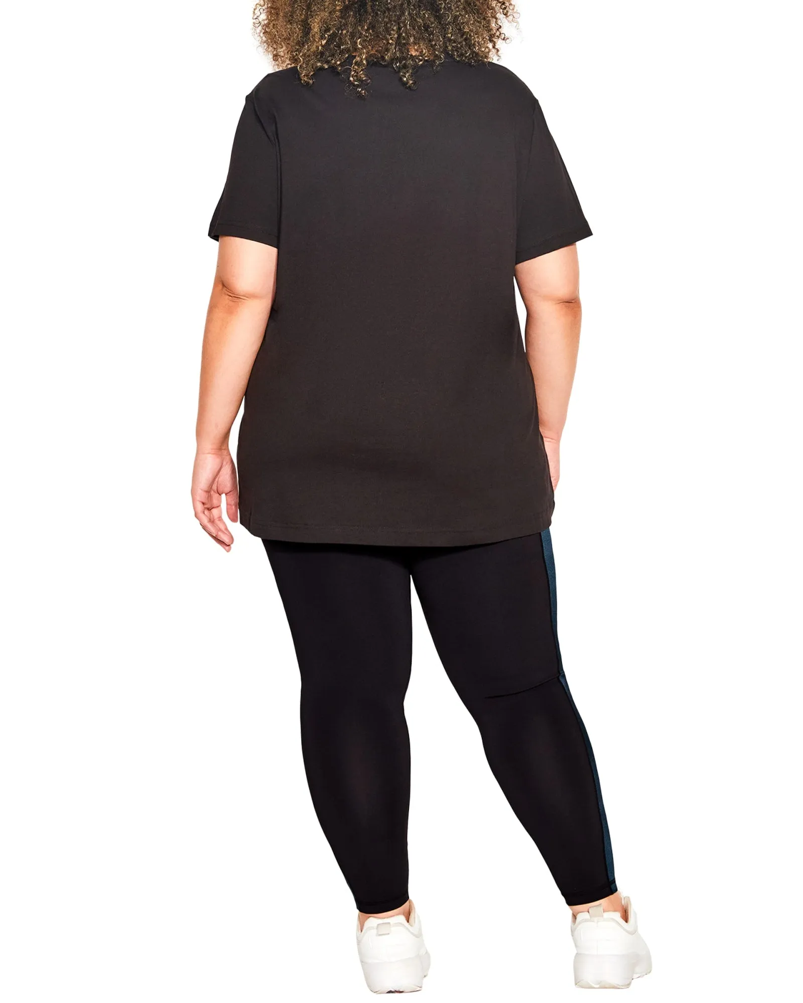 Kendall Colorblock Legging | Black/ Sapphire