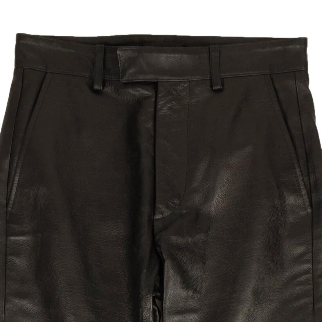 Leather Tailored Kick Flare Pants