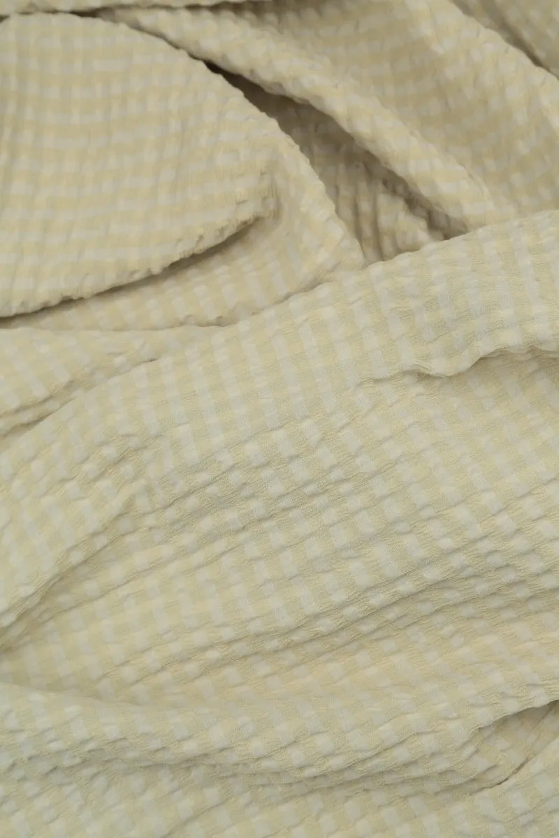 Loose Laurel Green Textured Silk Shirt
