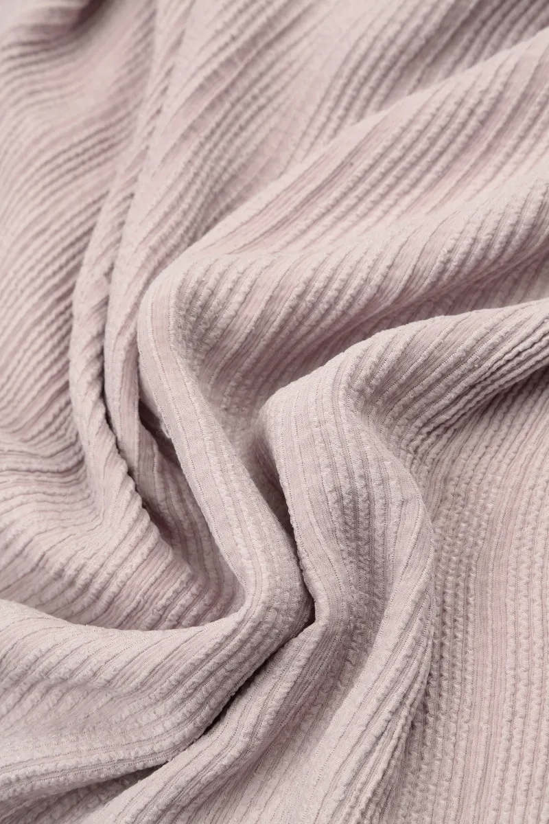 Loose Textured Primrose Silk Blouse
