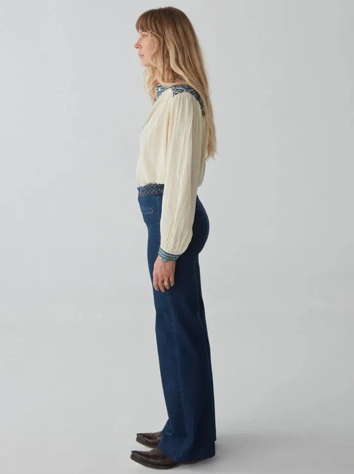 MAISON HOTEL Ross Pant in Disco Denim