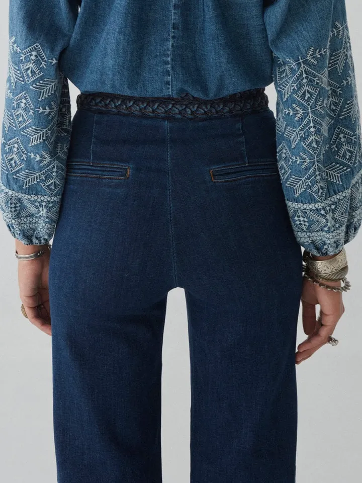 MAISON HOTEL Ross Pant in Disco Denim