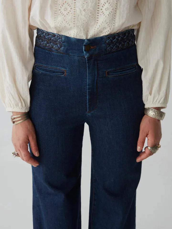 MAISON HOTEL Ross Pant in Disco Denim