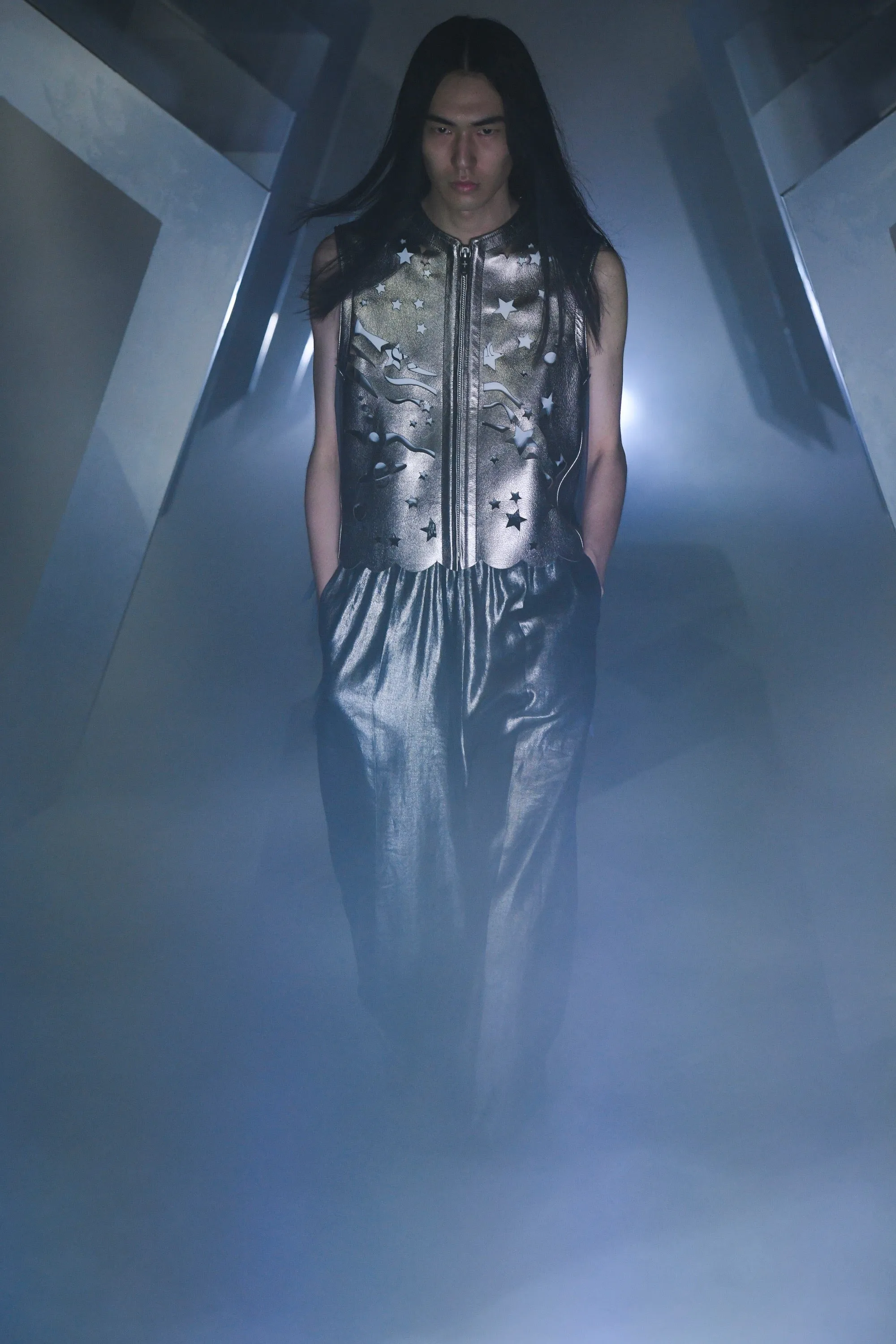 MASU METALLIC EASY PANTS