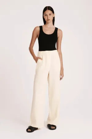 NUDE LUCY AMANI TAILORED PANT - EGGNOG