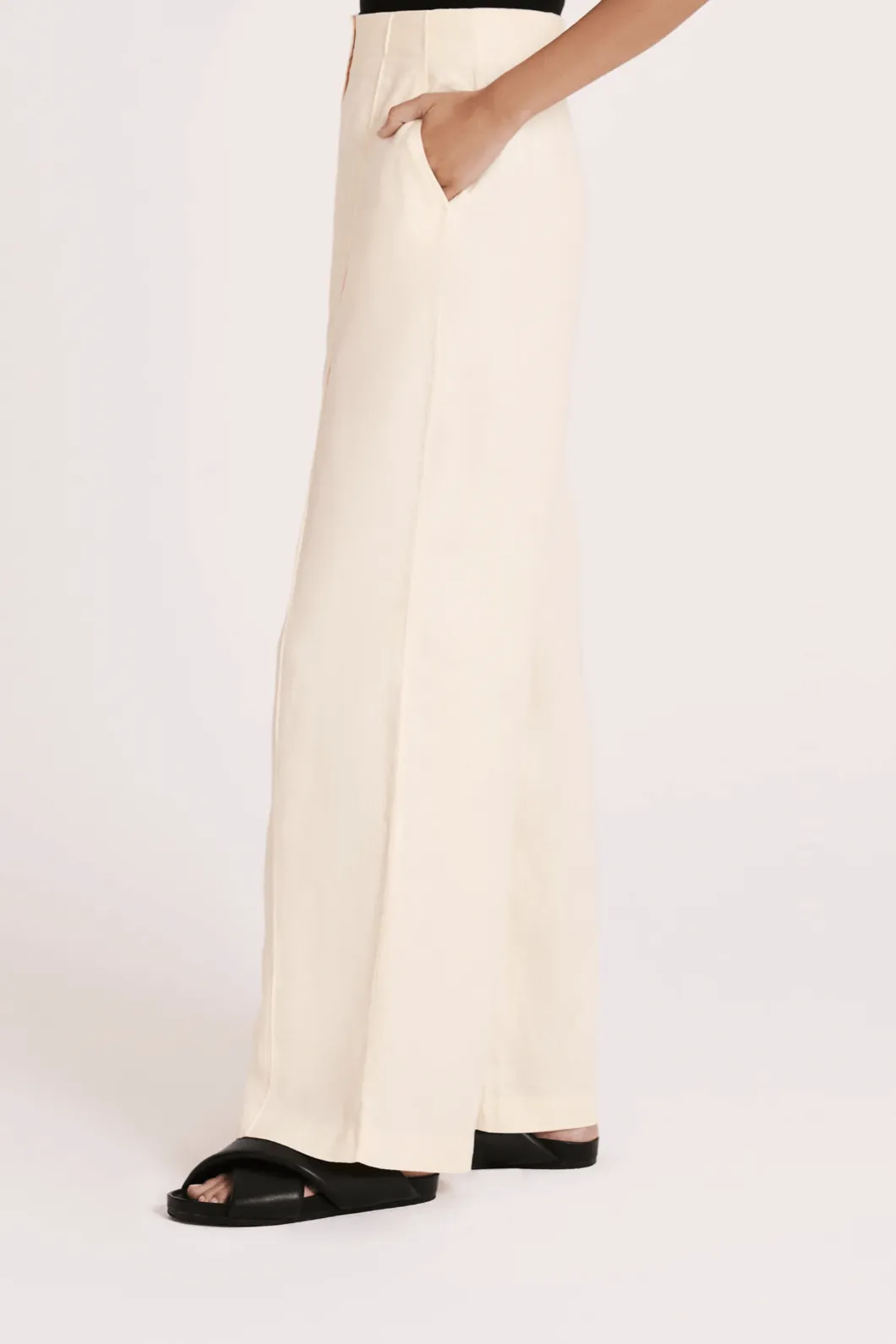 NUDE LUCY AMANI TAILORED PANT - EGGNOG