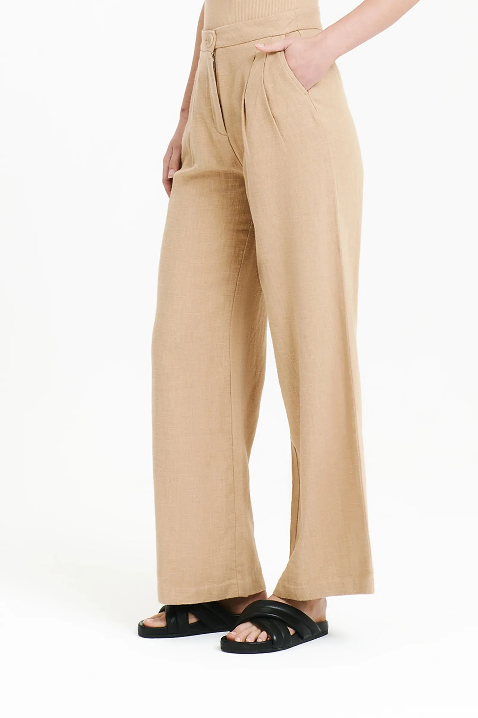 NUDE LUCY BLAIR TAILORED PANT - DUNE