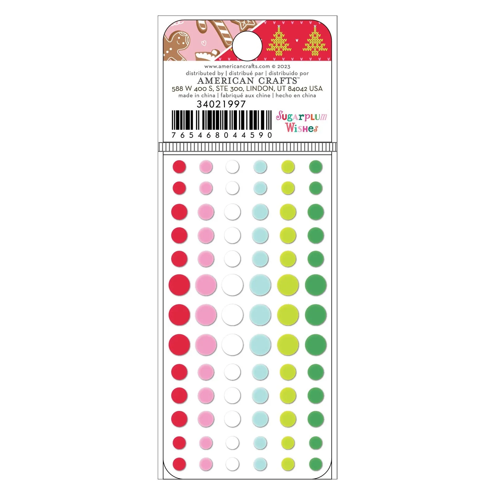 Paige Evans Sugarplum Wishes Enamel Dots 156 Pack