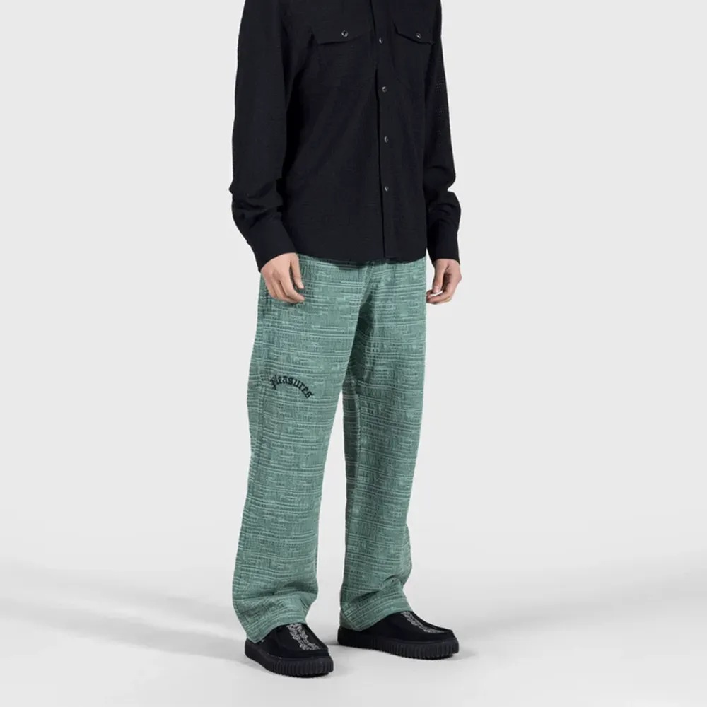 PLEASURES - LINEAR EASY PANTS GREEN
