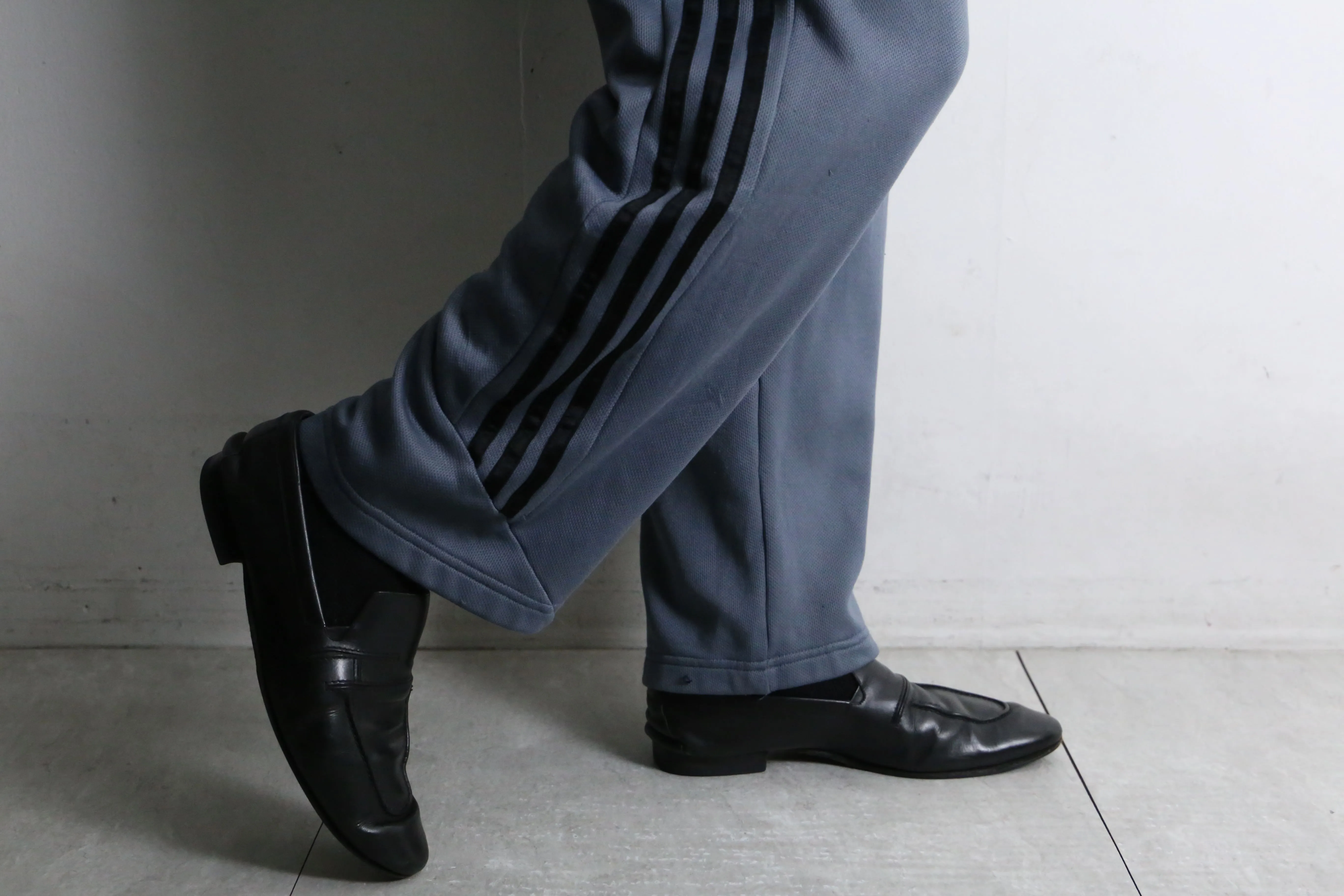 "adidas" light gray color track pants