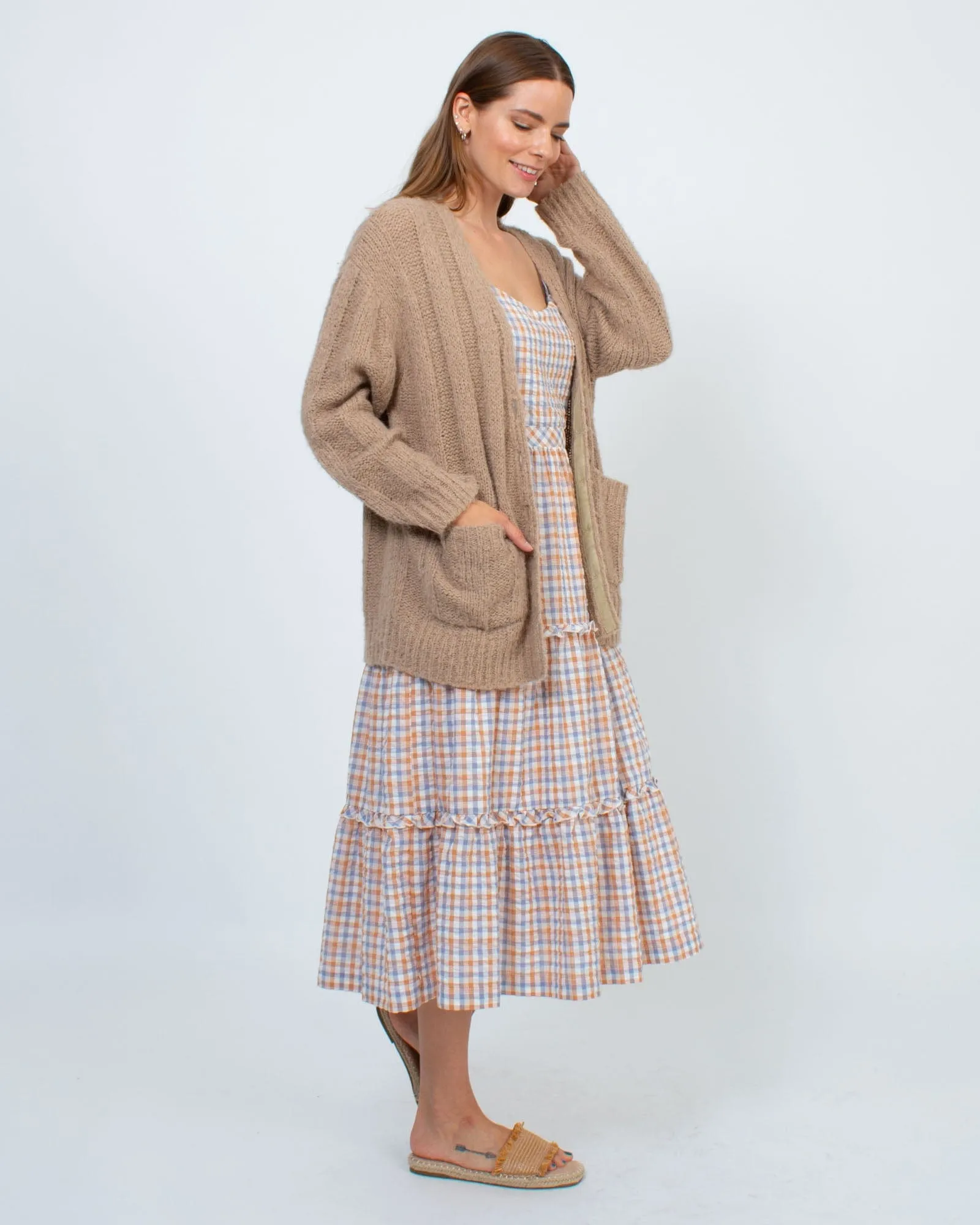 "Relaxed Boyfriend" Knit Cardigan