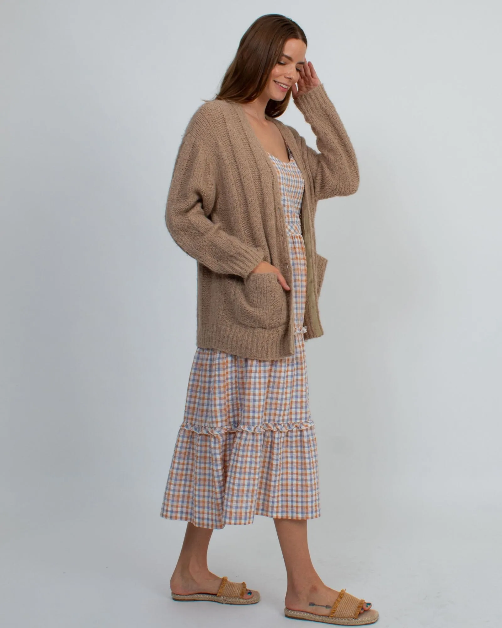 "Relaxed Boyfriend" Knit Cardigan