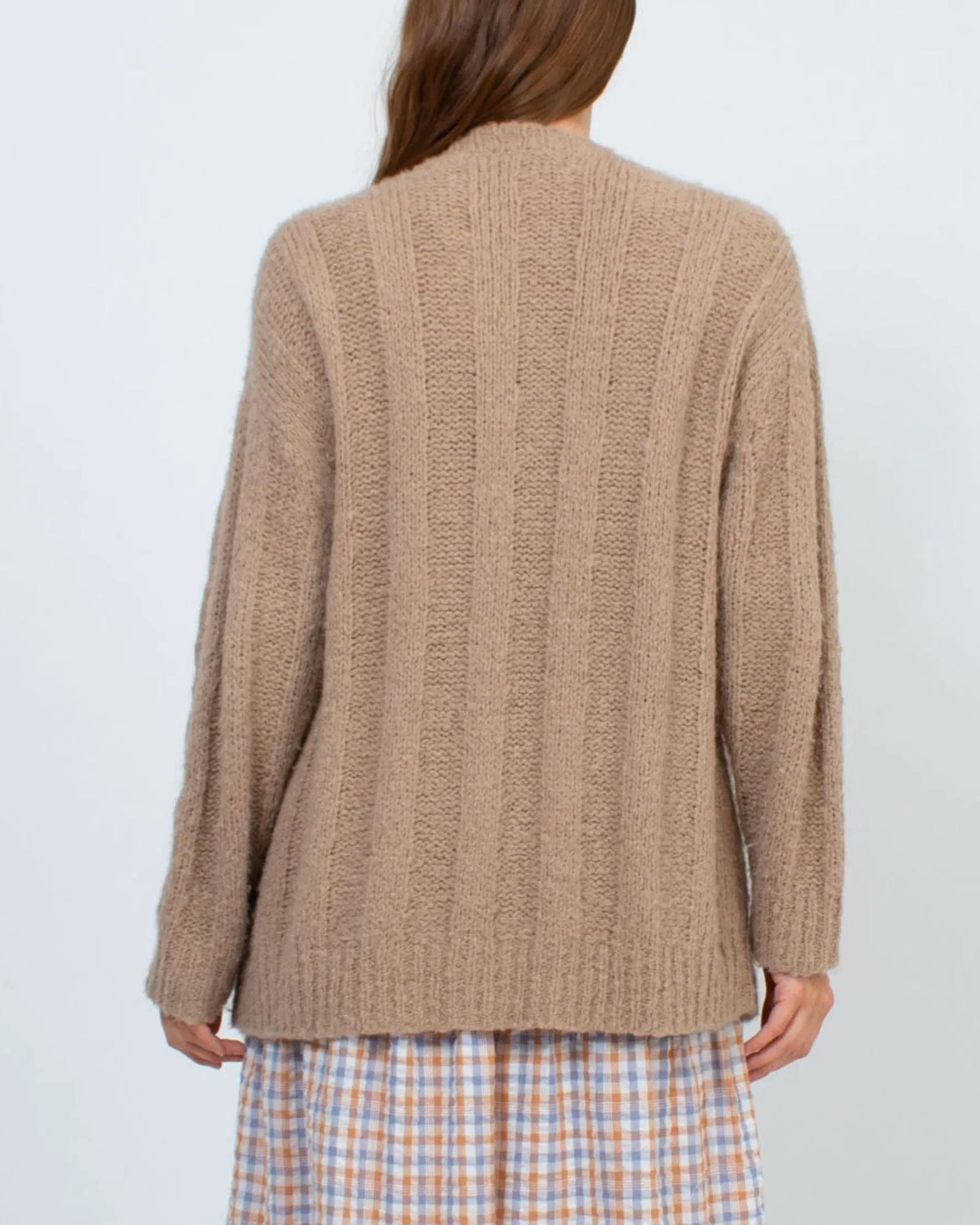 "Relaxed Boyfriend" Knit Cardigan