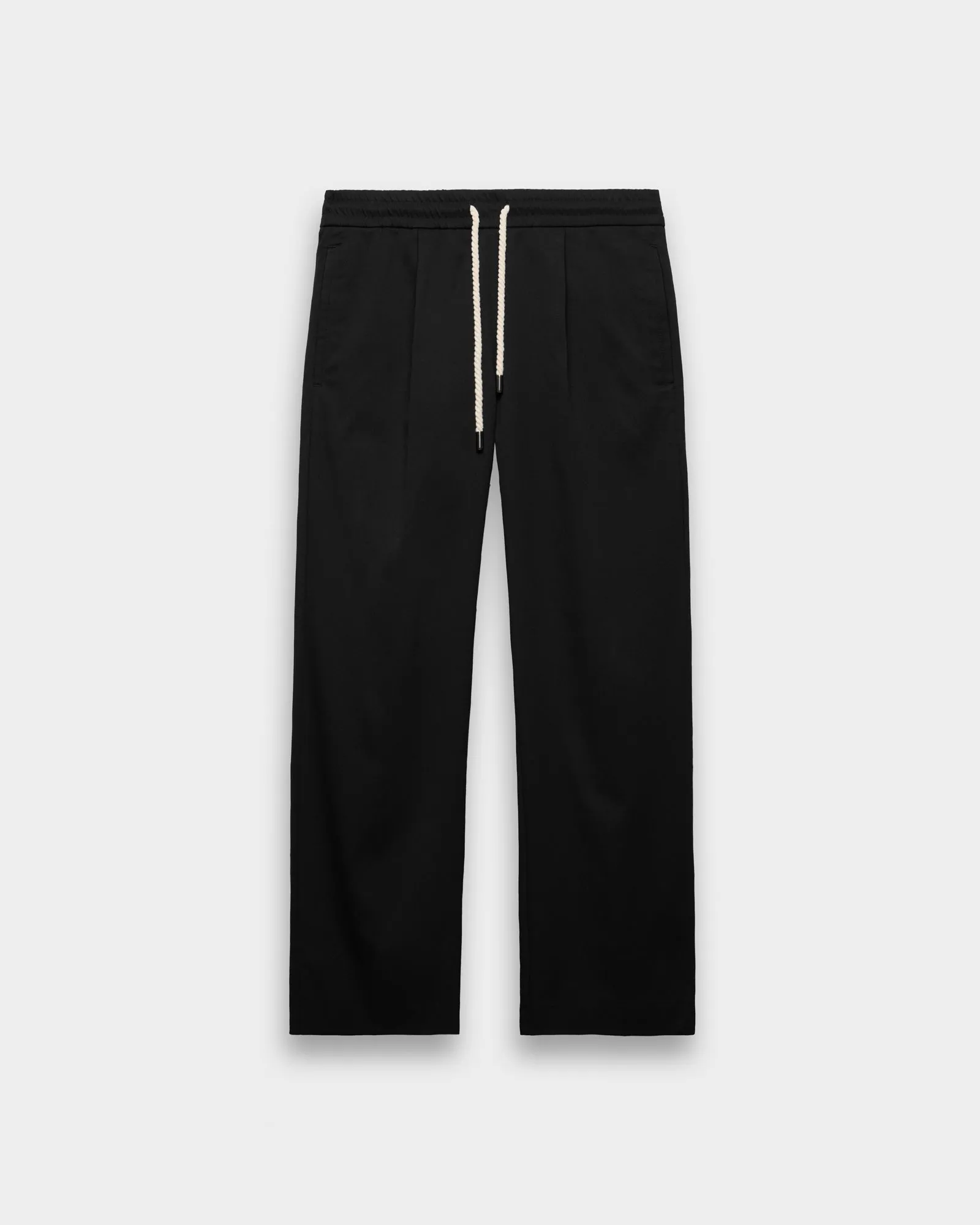 Regular Tailored Pants with Elastic Waistline