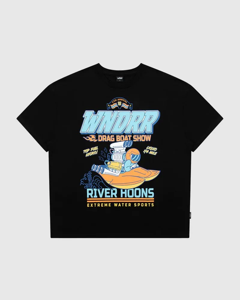 River Hoons Box Fit Tee - Black