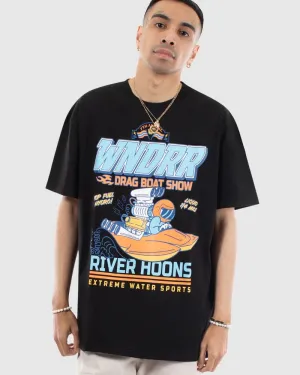 River Hoons Box Fit Tee - Black